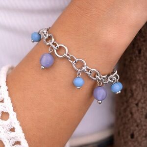 🌷Silver charm bracelet
